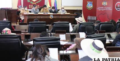 En la sesión los asambleístas tuvieron un debate /ALDO
