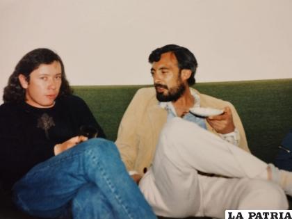 Benjamín Chávez y Eduardo Kunstek en tertulia
