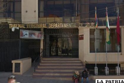 El Tribunal Electoral Departamental de Oruro /LA PATRIA