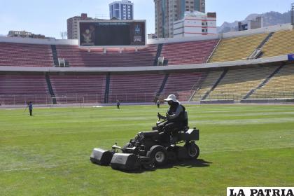 El estadio “Siles” estará en mantenimiento del 30 de junio hasta el 23 de julio /APG
