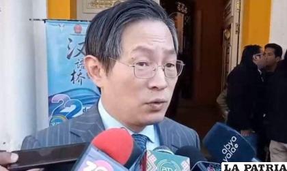 El embajador de China en Bolivia, Huang Yazhong /Opinión