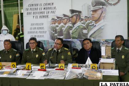 En conferencia de prensa se detalló el avance de la investigación /LA PATRIA
