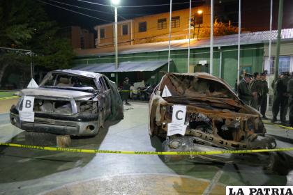 Dos camionetas fueron secuestradas como parte de la investigación /LA PATRIA
