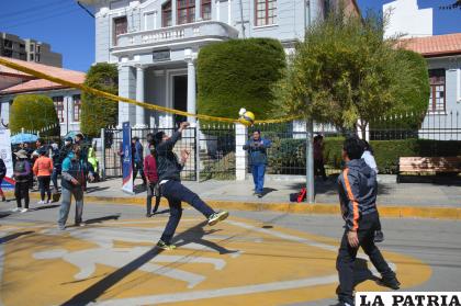 Personeros del GAMO participaron en las actividades deportivas /LA PATRIA
