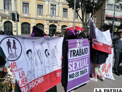 Trabajadoras sexuales piden el respeto a sus derechos /LA PATRIA