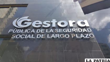 Oficinas de la Gestora Pública, en la ciudad de La Paz /Cortesía