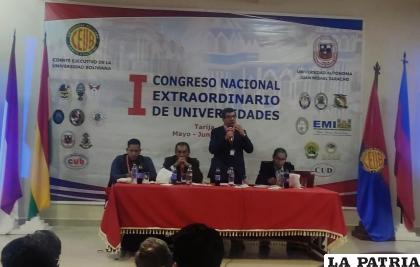Se trunca el Congreso Extraordinario de Universidades poco antes de su conclusión /UTO