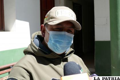 Subdirector de la Felcc, capitán Wilson Molina /LA PATRIA