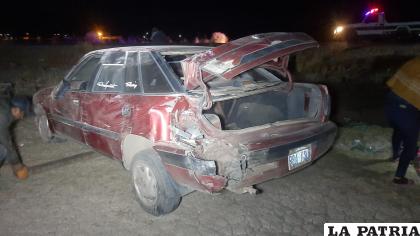 El motorizado presentó daños materiales tras ser colisionado por alcance /LA PATRIA