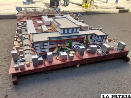 Maqueta del macroproyecto del Hospital de Especialidades /LA PATRIA