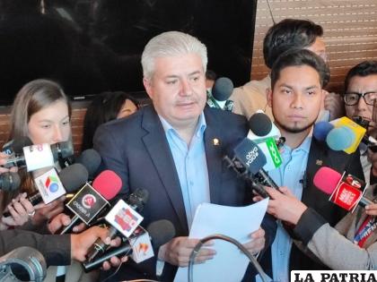El jefe de bancada de Comunidad Ciudadana (CC), Enrique Urquidi /LA PATRIA