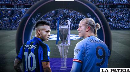 Lautaro y Haaland, referentes de Inter y Manchester City /tudn.com
