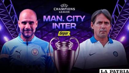 Pep Guardiola (Manchester City) y Simone Inzaghi (Inter) /depor.com