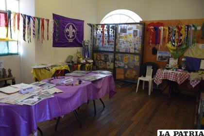 El grupo Scouts Vikings también mostró su historia a los orureños  
