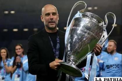 Pep Guardiola llevó al City a la conquista de su primera corona /EFE