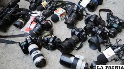 Una de las protestas realizadas por los periodistas de Bolivia 
/Archivo Internet