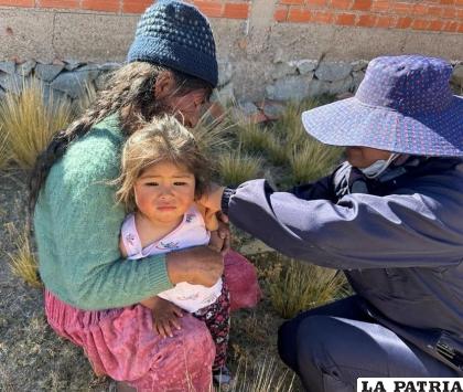 Brigadas realizaron un rastrillaje casa por casa /SEDES
