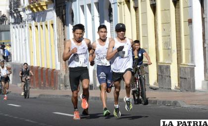El orureño (13) se exigió bastante para poder ganar la prueba pedestre /RRSS
