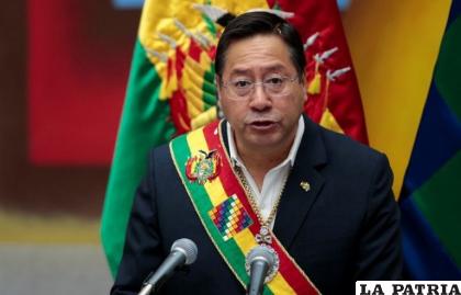 El Presidente boliviano Luis Arce durante un acto /REUTERS