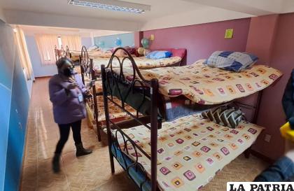Se dispusieron 31 camas para el albergue /DIO
