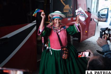 La exdiputada del MAS, Lidia Patty, aseguró que sigue siendo cónsul /Página Siete