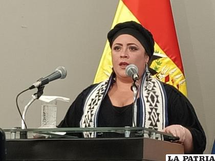 La ministra de la Presidencia, María Nela Prada /LA PATRIA