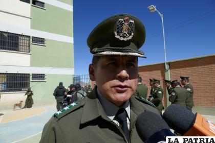 El director de la Interpol, coronel Willy Paz /LA PATRIA