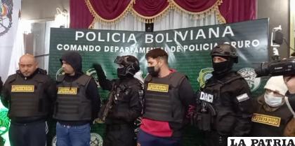 Los cuatro implicados en el asesinato del guardia fueron presentados el 6 de febrero de 2022 /Archivo LA PATRIA