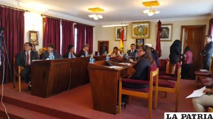 Sesión de los exconcejales municipales /Archivo LA PATRIA