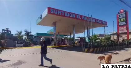 Estación de Servicio El Palmar donde sucedió la explosión /ENRIQUE TEJERINA