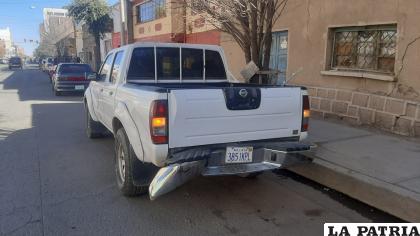 El impacto fue en la parte posterior izquierda del motorizado /CORTESÍA
