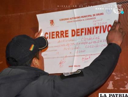 Recientemente se realizó la clausura de una casa de citas clandestina /GAMO