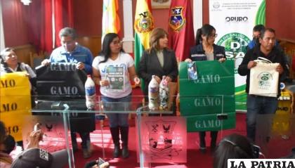 Instituciones unen esfuerzos para recolectar bolsas plásticas /GAMO