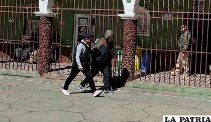 El implicado en instalaciones de la Policía /Cortesía