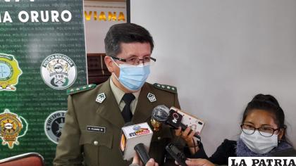  El nuevo comandante Claure fungió como director de la Felcv en Oruro en 2021 /Archivo LA PATRIA