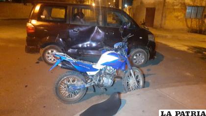 El motociclista fue evacuado a un centro de salud /LA PATRIA
