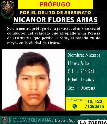 Nicanor Flores continúa prófugo de la justicia /LA PATRIA
