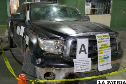 La camioneta fue modificada para despistar las investigaciones 
/LA PATRIA
