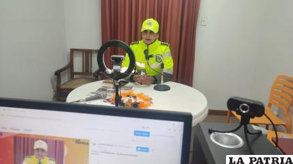 La responsable de investigación de accidentes de Tránsito, capitán Condori /LA PATRIA
