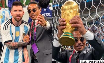 Salt Bae celebró con los argentinos la obtención del título mundial /tntsports.com