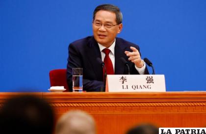 El primer ministro chino, Li Qiang, habla durante una rueda de prensa tras la sesión de clausura de la Asamblea Popular Nacional (APN) /Reuters