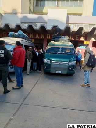 La intervención se realizó en la terminal Hernando Siles /Cortesía
