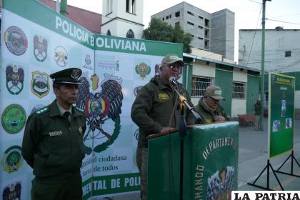 El coronel Sossa manifestó que lograron recuperar 245 vehículos robados /LA PATRIA
