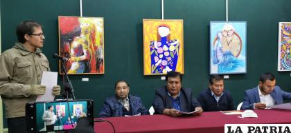 Acto de inauguración de la exposición de artistas de Tacna - Perú /LA PATRIA 
