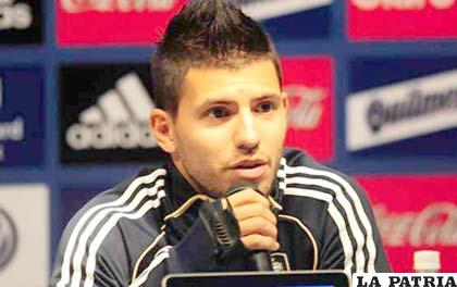 Sergio Agüero jugador de la selección de Argentina