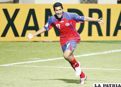 Josué Martínez jugador de Costa Rica