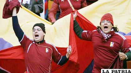 Hinchas de Venezuela tienen plena confianza en su selección