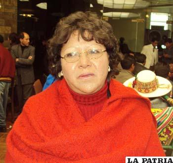 Sonia Saavedra presidenta del Comité Cívico de Oruro