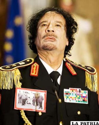 Líder libio y coronel Muamar al Gadafi