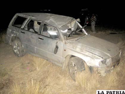 La colisión fue por alcance